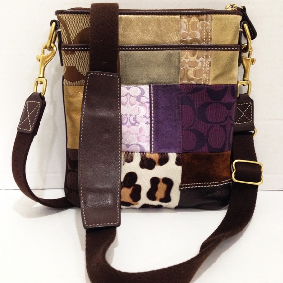 Coach Handbags - Coach Patchwork Swingback Crossbody Purse F10514
